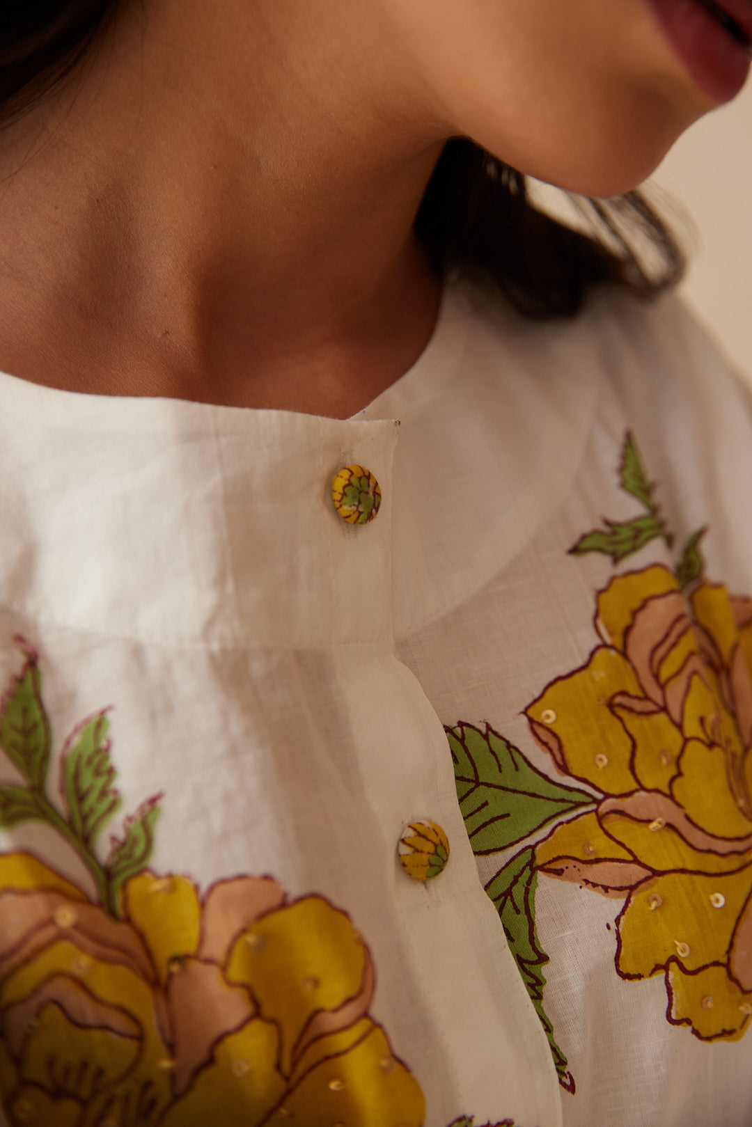 Petal Play Dress Pink & Yellow Blooms