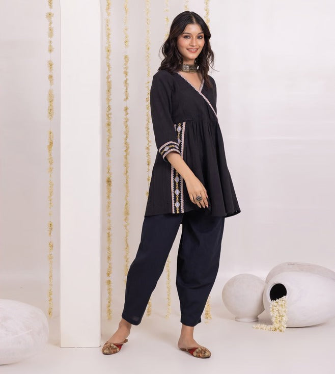 Peplum boho pant cordset