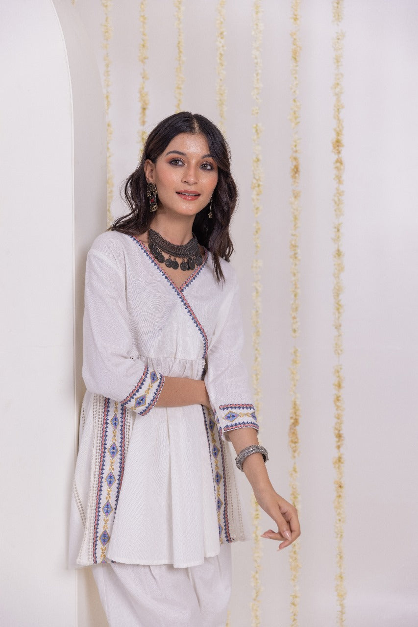 Peplum boho pant cordset