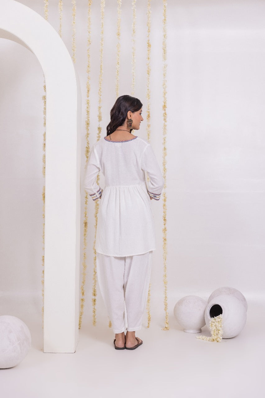 Peplum boho pant cordset