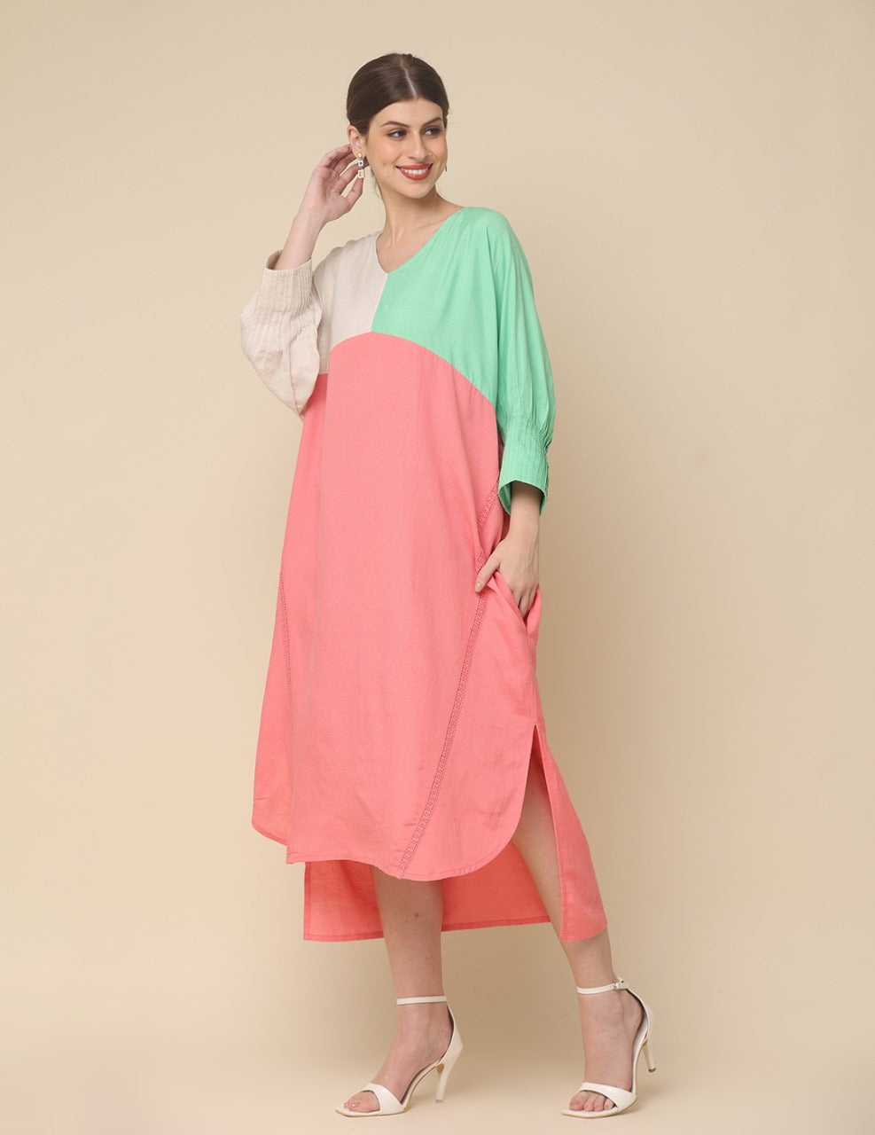 Urban Chic A-Line Dress Pink