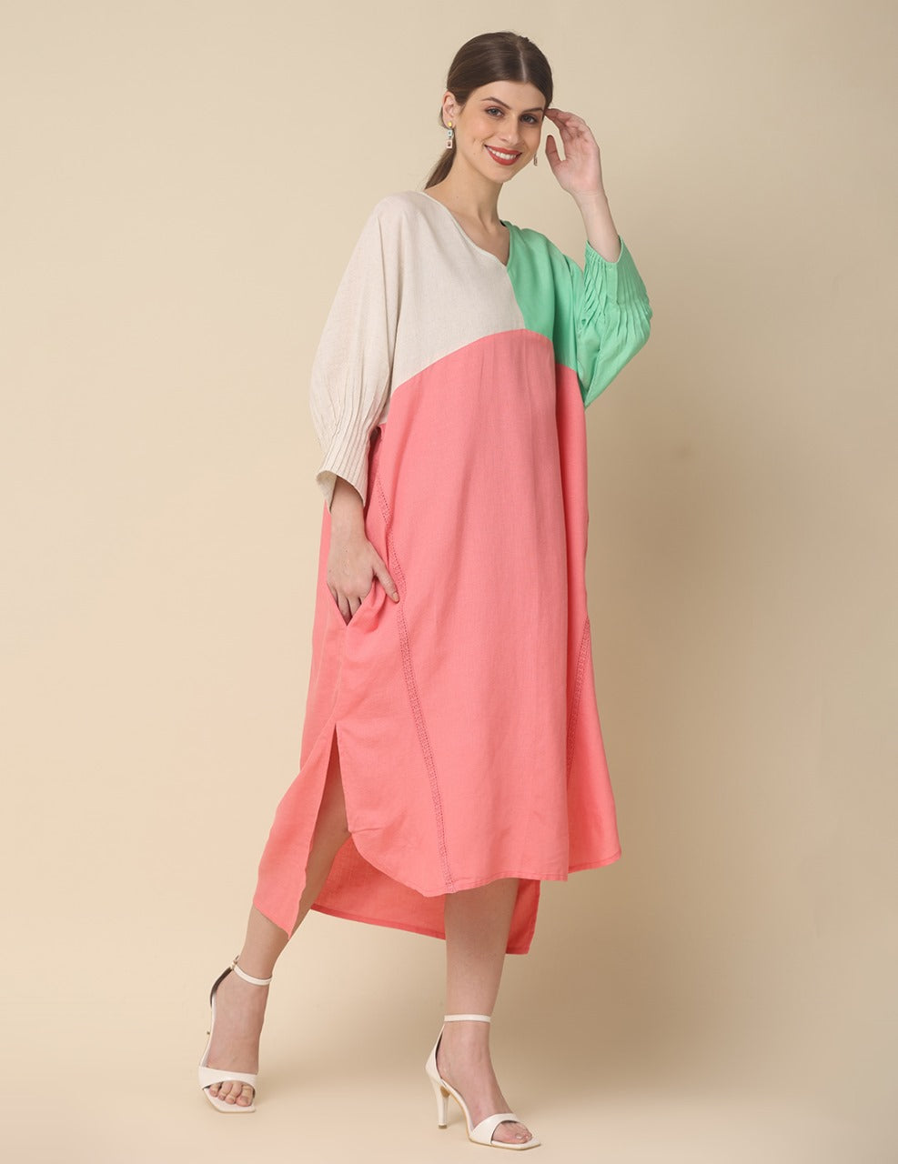 Urban Chic A-Line Dress Pink