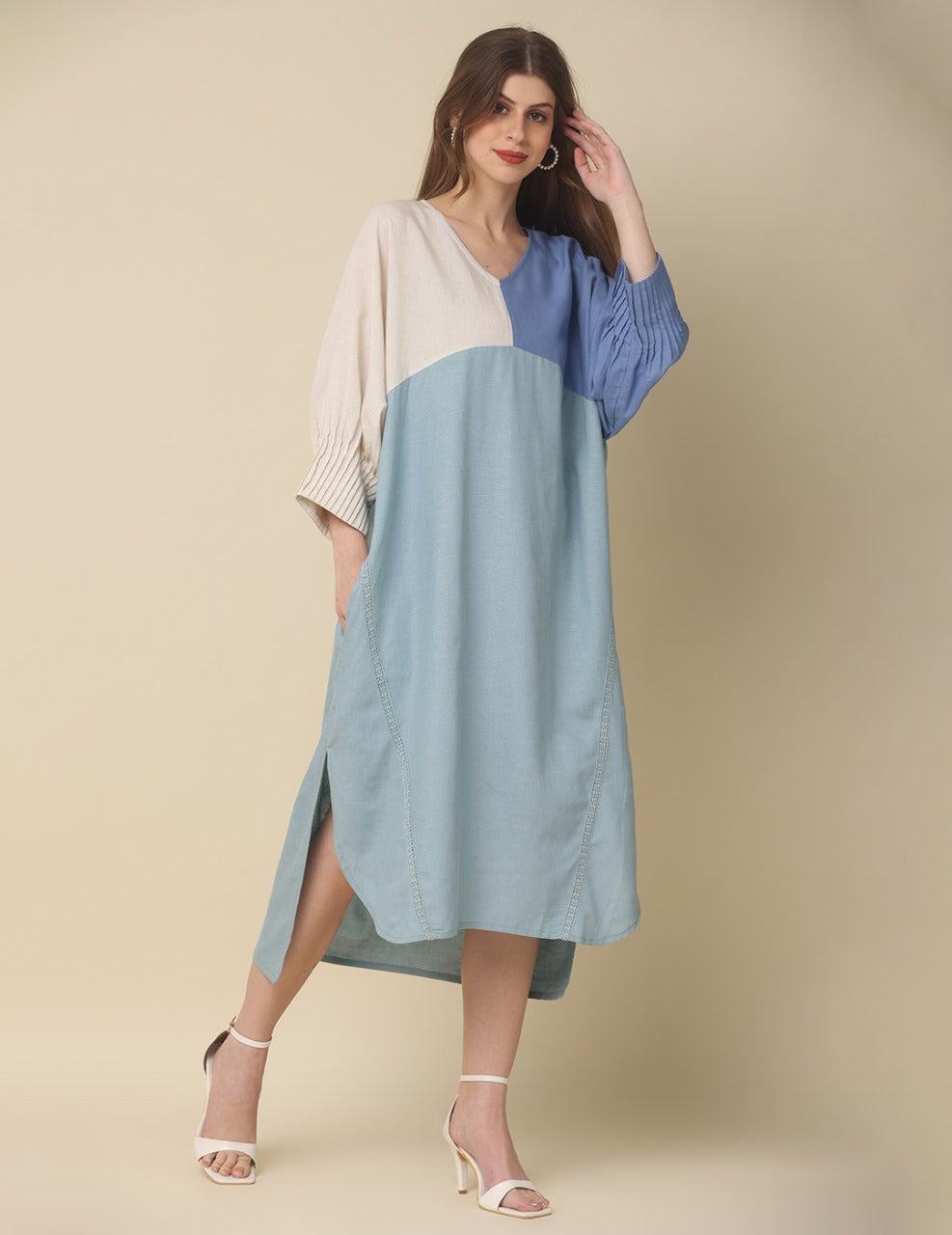 Urban Chic A-Line Dress Blue