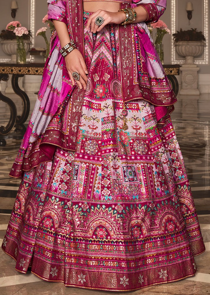 Banarasi Pink Lehenga