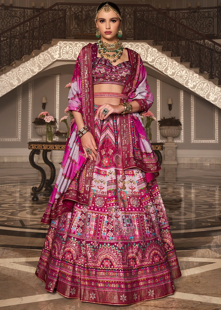 Banarasi Pink Lehenga