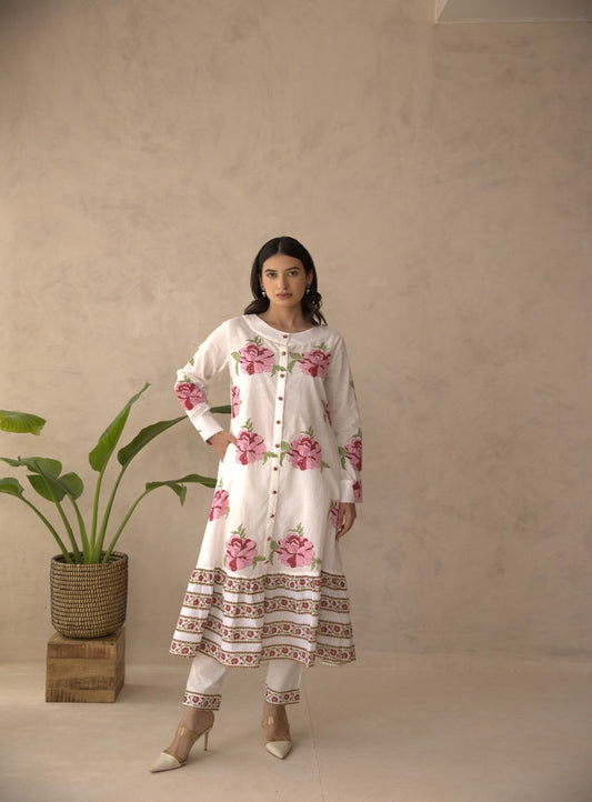 Petal Play Dress  Pink & Yellow Blooms