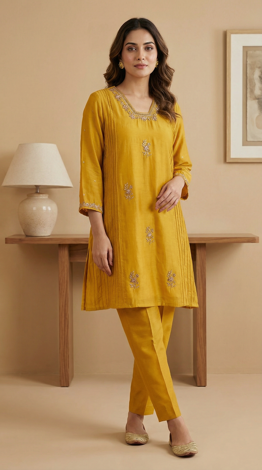 Sunlit Aura Embroidered Co-ord Set