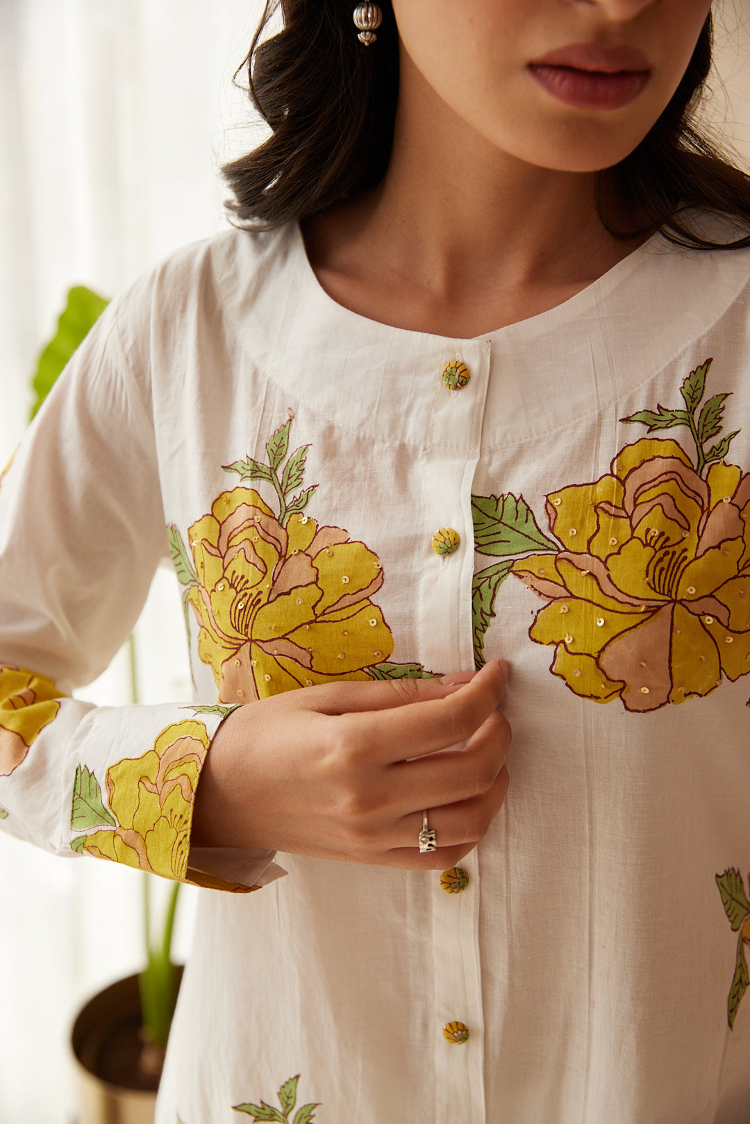 Petal Play Dress  Pink & Yellow Blooms