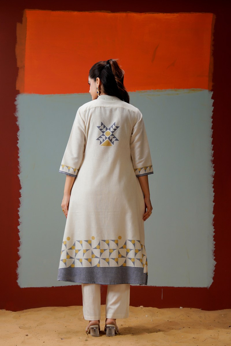 Ivory Prism Kurta Set