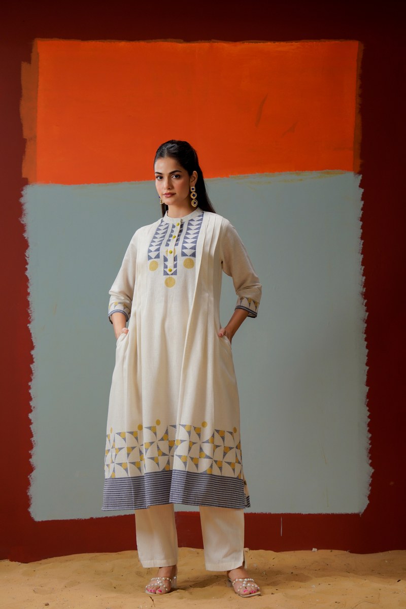 Ivory Prism Kurta Set