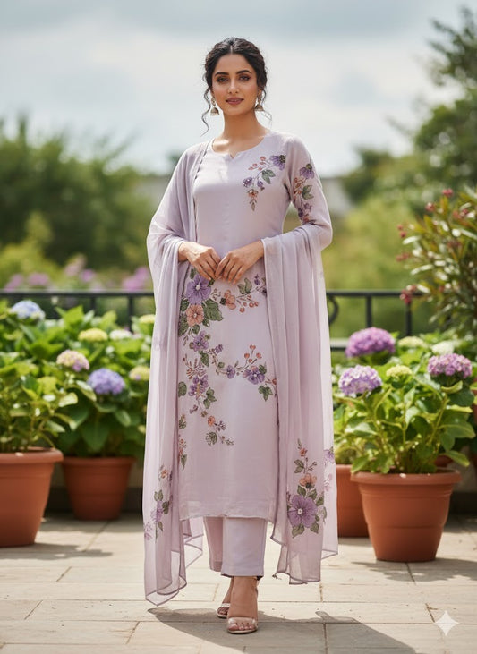 Lavender Flora Charm Set