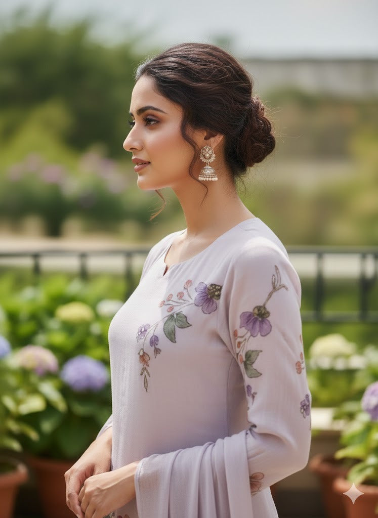 Lavender Flora Charm Set