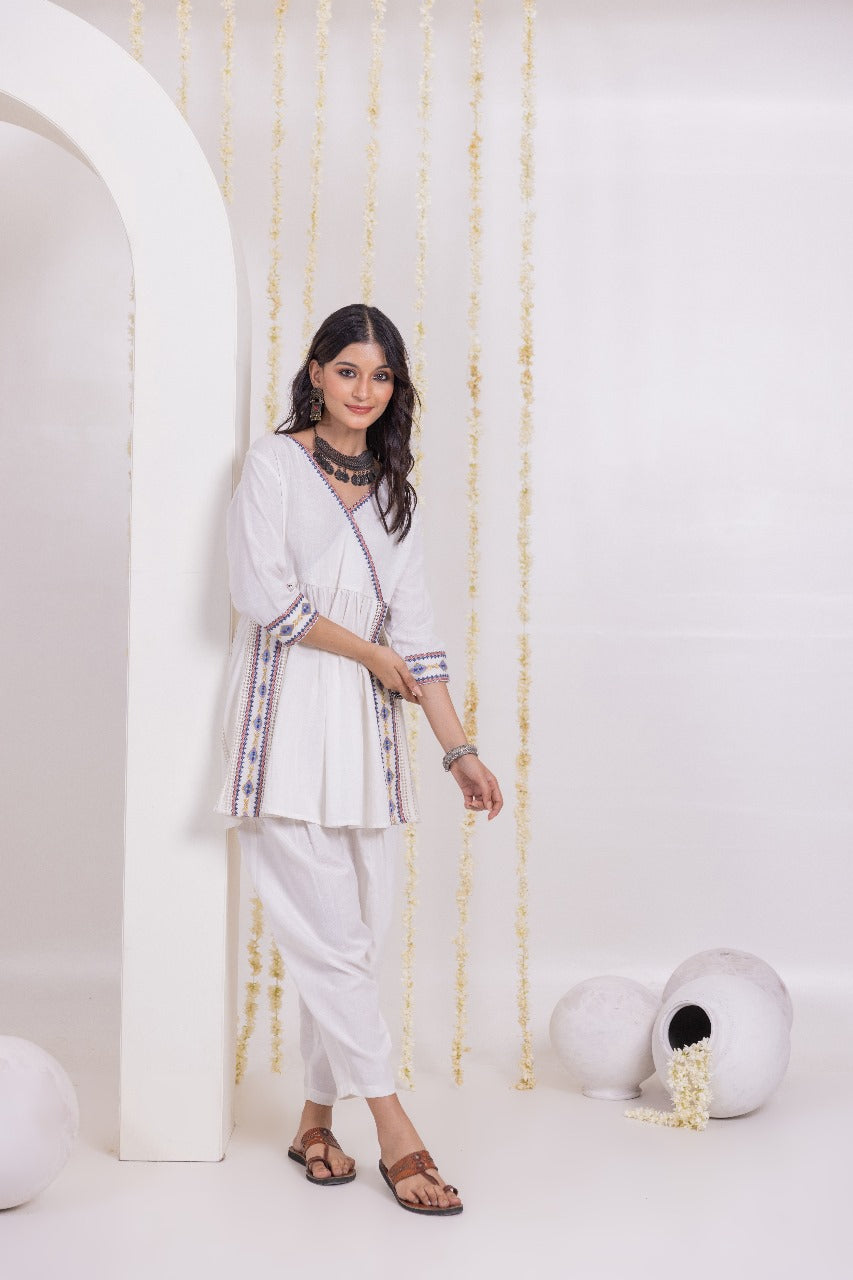 Peplum boho pant cordset