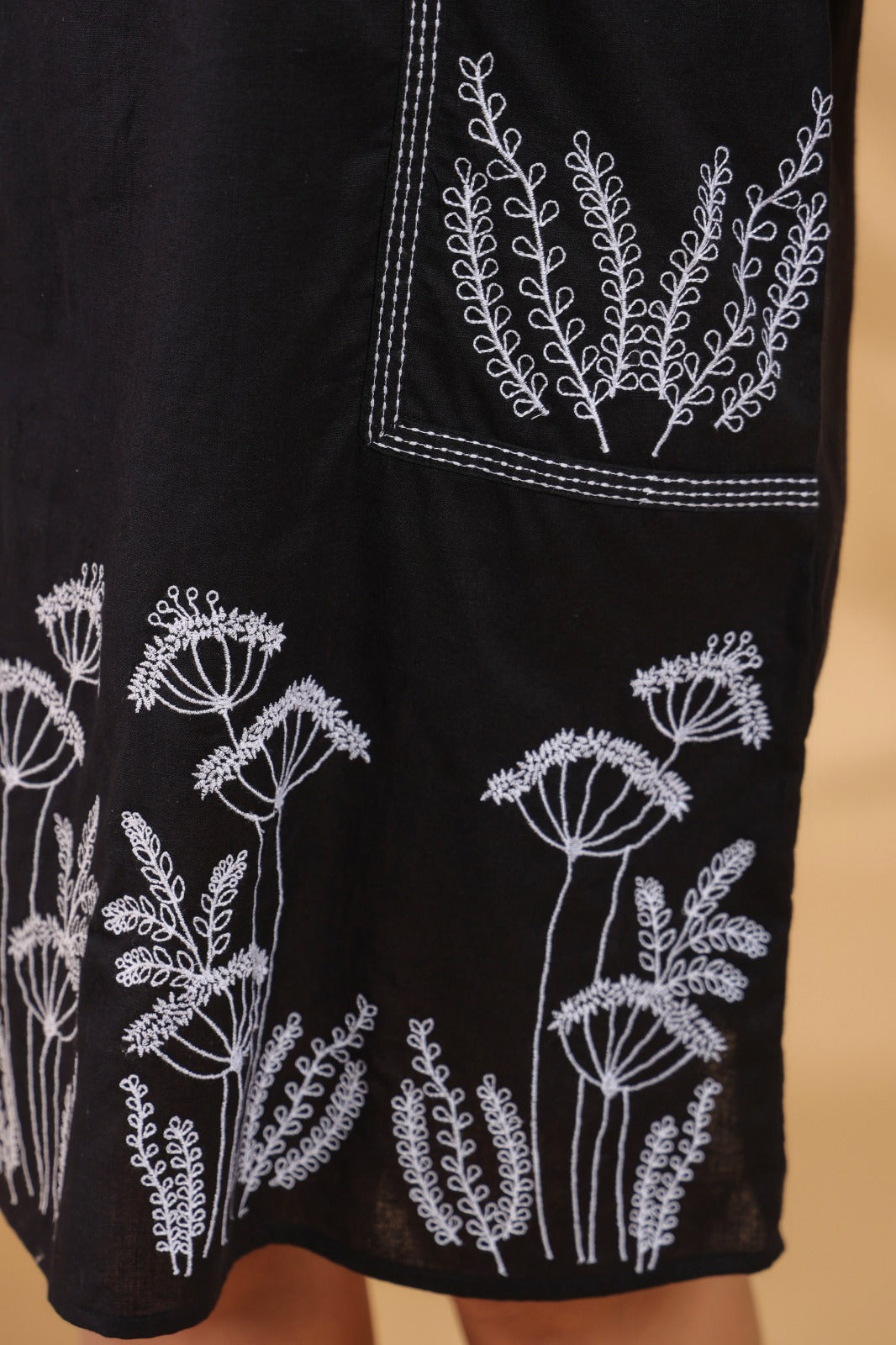 Floral Noir Pinafore