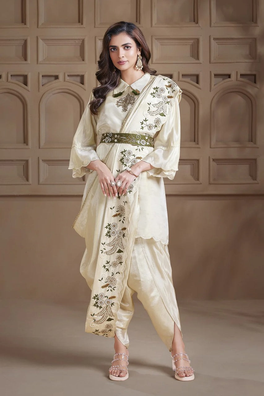 Regal Tunic Dhoti Drape