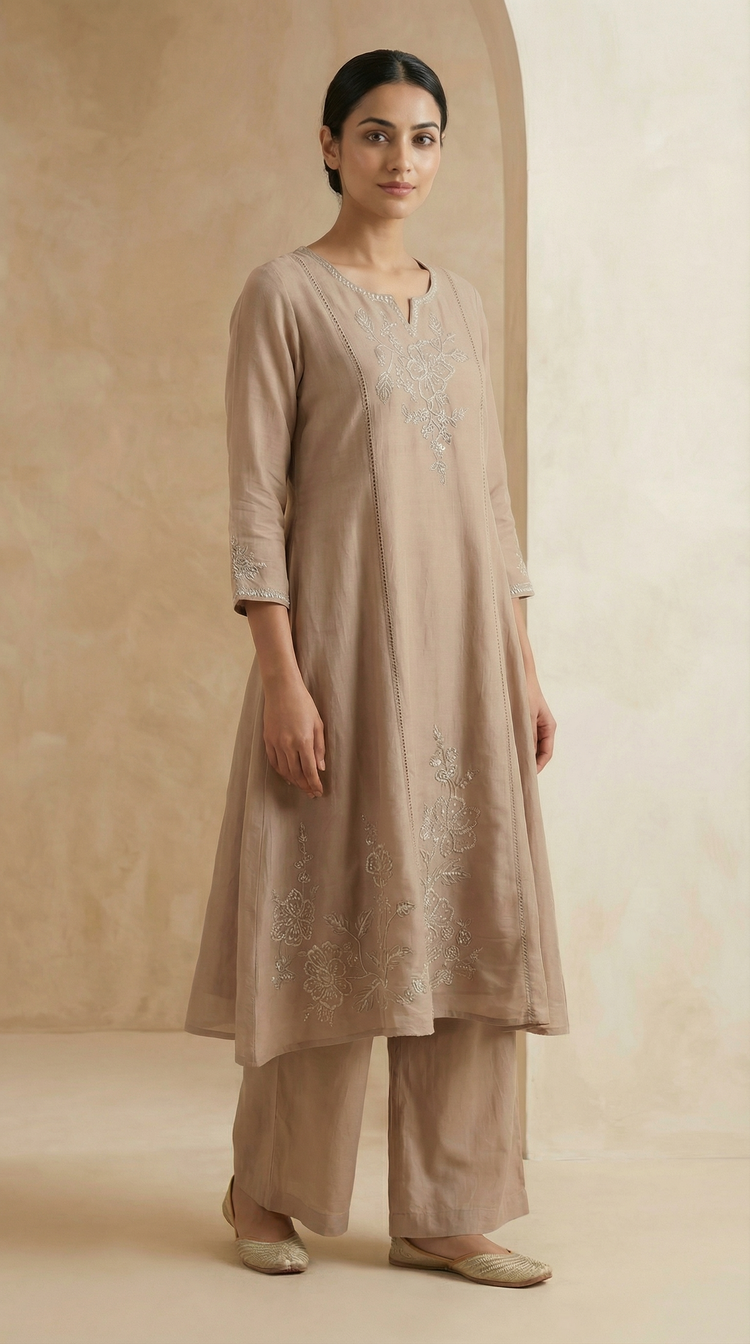 Mocha Gul A-Line Suit