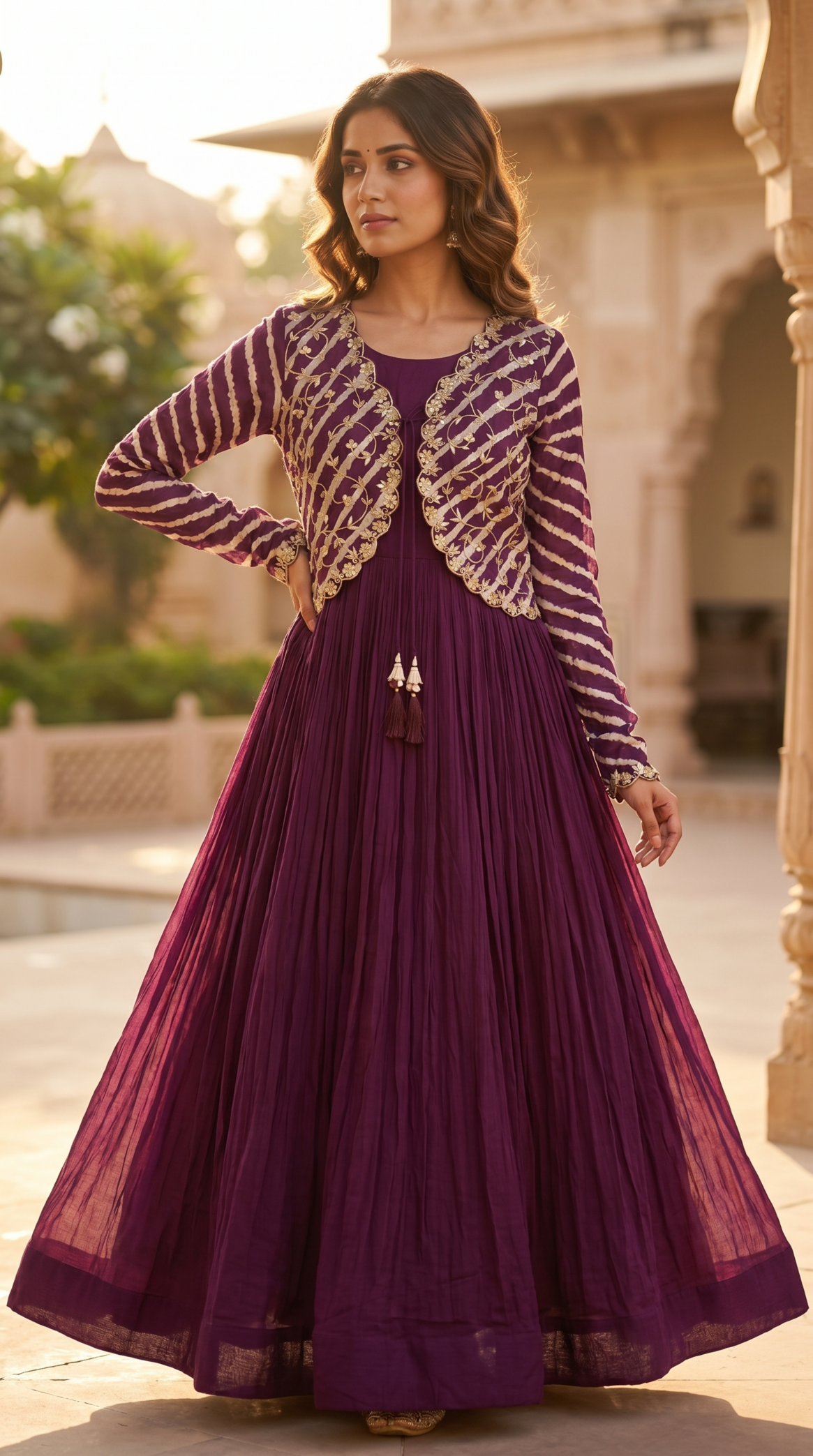 Purple Gul Mehfil Anarkali