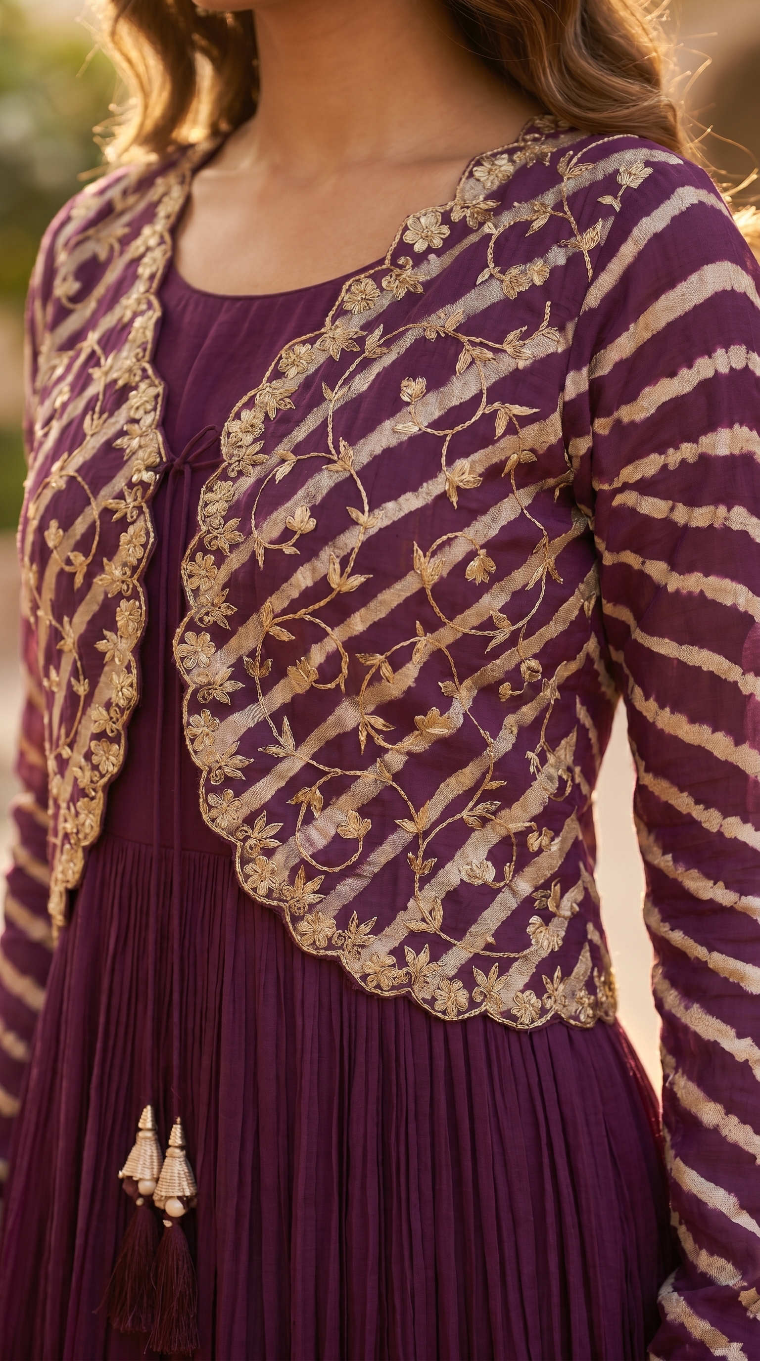 Purple Gul Mehfil Anarkali