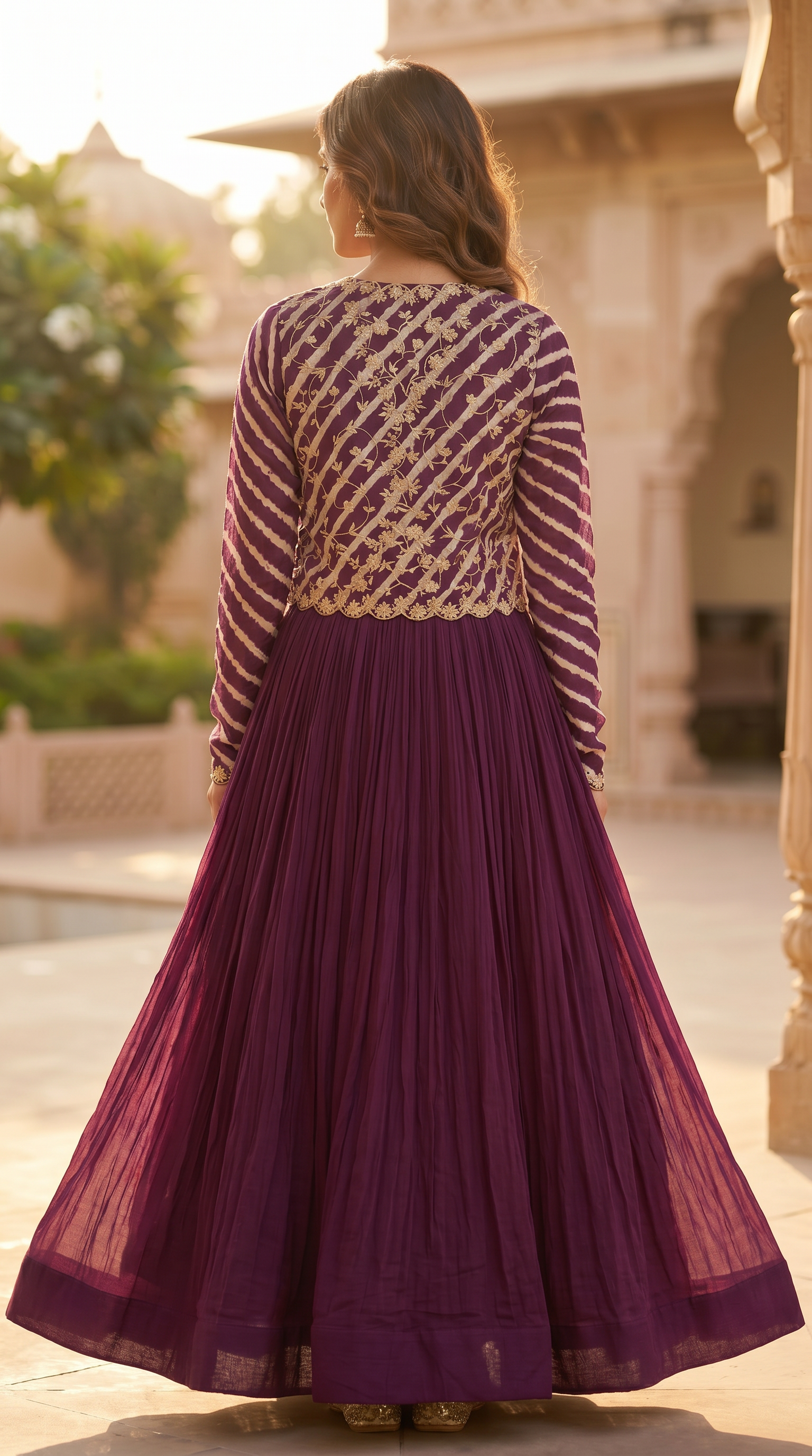 Purple Gul Mehfil Anarkali